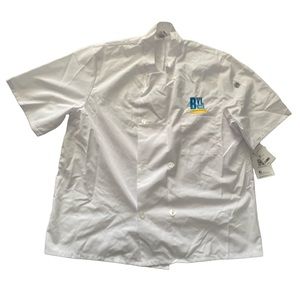Five Star Unisex Short Sleeve Chef Biscuitville Jacket White XL